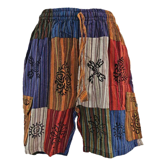 Cotton Patchwork Shorts